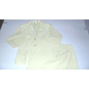 Roxbury Clothing Co 2 Piece Blazer & Skirt Set Size 11/12 Pale Green